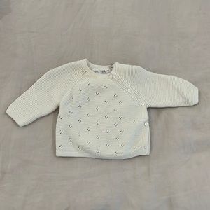 Crème Texture Knit Sweater 1-3 EUC
